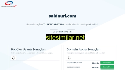 saidnuri.com alternative sites