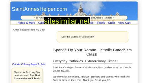 saintanneshelper.com alternative sites