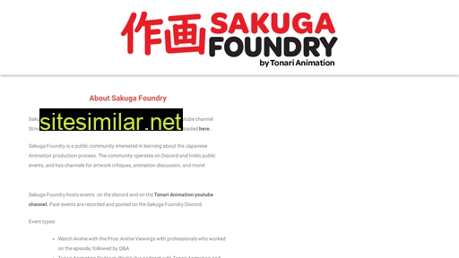 Sakugafoundry similar sites
