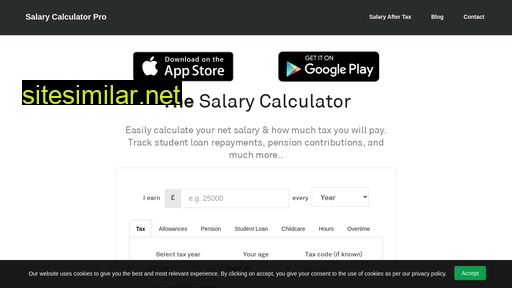 salarycalculatorpro.com alternative sites