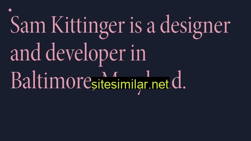 samkittinger.com alternative sites