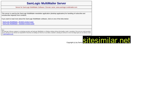 samlogic-multimailer.com alternative sites
