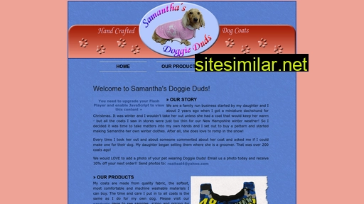 samanthasdoggieduds.com alternative sites