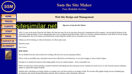 Samthesitemaker similar sites
