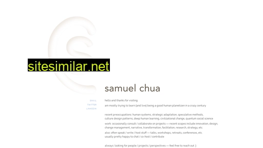 samuelchua.com alternative sites