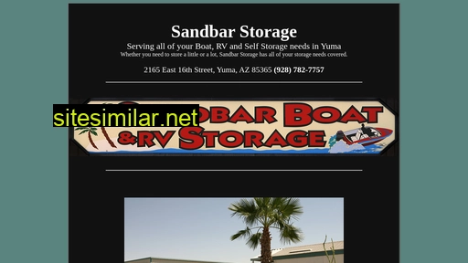 Sandbarstorage similar sites
