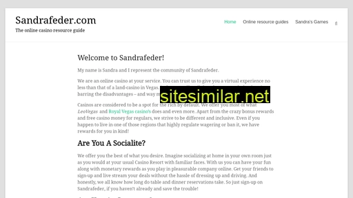 sandrafeder.com alternative sites