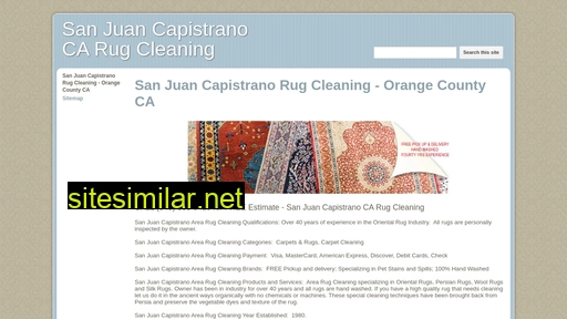 sanjuancapistranorugcleaning.com alternative sites