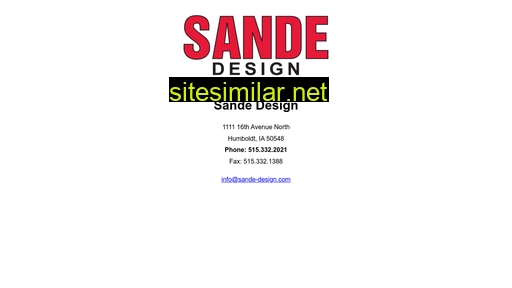 sande-design.com alternative sites