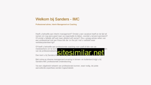 sanders-imc.com alternative sites