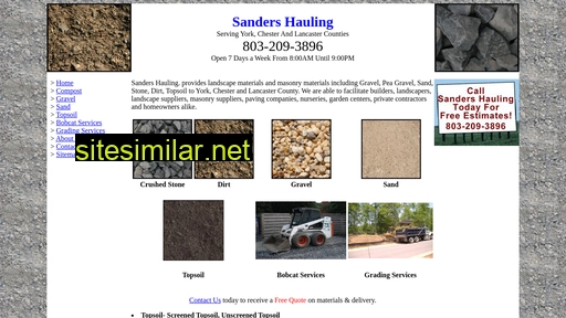 sandershauling.com alternative sites