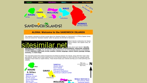 Sandwichislands similar sites