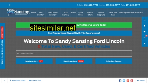 sandysansingfordlincoln.com alternative sites