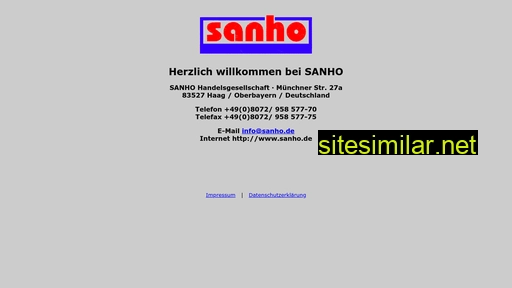 sanho-online.com alternative sites