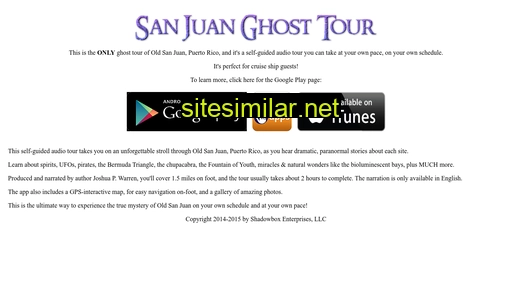 sanjuanghosttours.com alternative sites
