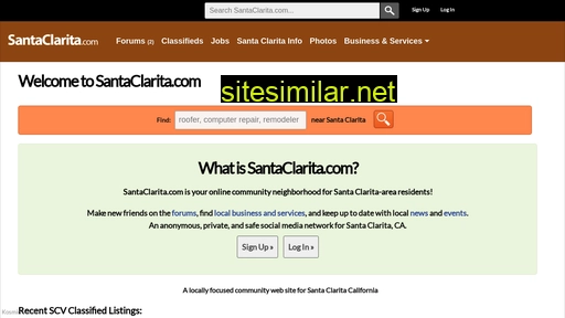 santaclarita.com alternative sites