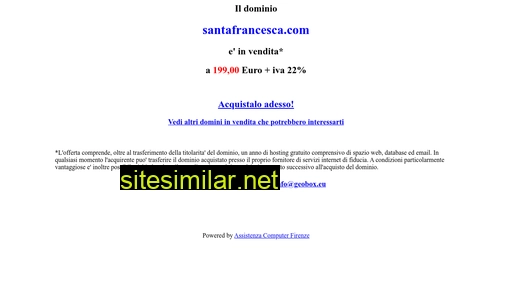 santafrancesca.com alternative sites