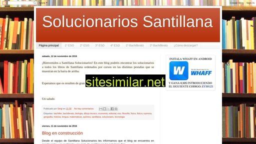 santillanasolucionarios.blogspot.com alternative sites