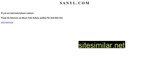 sanyl.com alternative sites