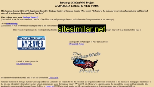 saratoganygenweb.com alternative sites