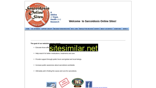sarcoidosisonlinesites.com alternative sites