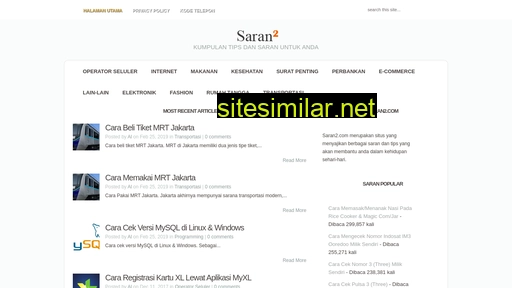 Saran2 similar sites