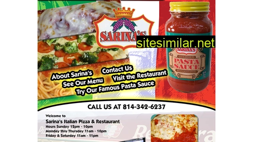 sarinaspizza.com alternative sites