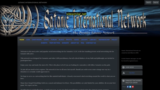satanicinternationalnetwork.com alternative sites