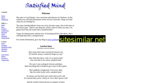 satisfied-mind.com alternative sites