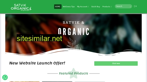 satvikorganic.com alternative sites