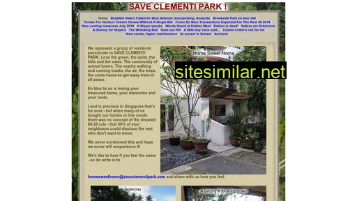 saveclementipark.com alternative sites