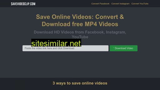 savevideoclip.com alternative sites