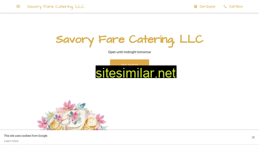 savoryfarecatering.com alternative sites