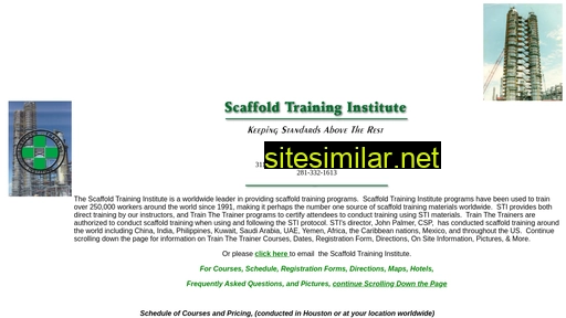 scaffoldtraining.com alternative sites