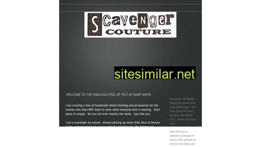 scavengercouture.com alternative sites