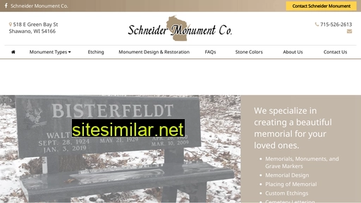 schneidermonument.com alternative sites