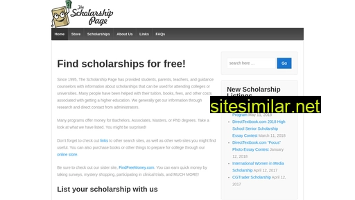 scholarship-page.com alternative sites