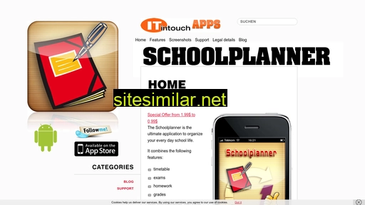Schoolplanner-app similar sites