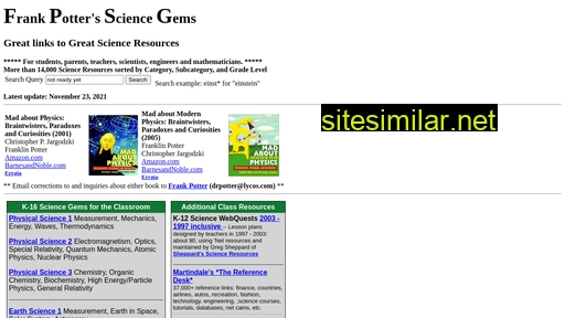 sciencegems.com alternative sites
