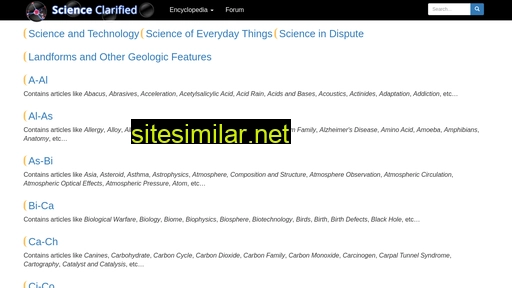 scienceclarified.com alternative sites