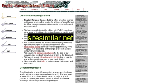 Sciencemanager similar sites