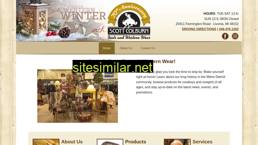 scottcolburnwestern.com alternative sites
