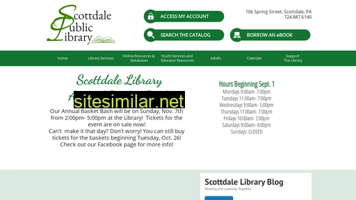 Scottdalelibrary similar sites