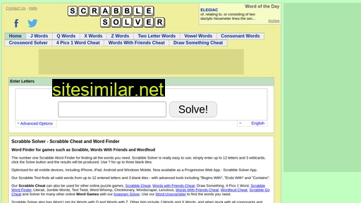 Scrabble-solver similar sites