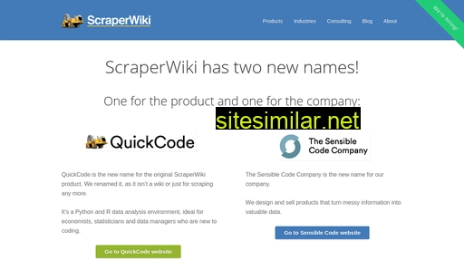 scraperwiki.com alternative sites