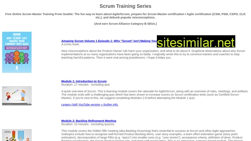 scrumtrainingseries.com alternative sites