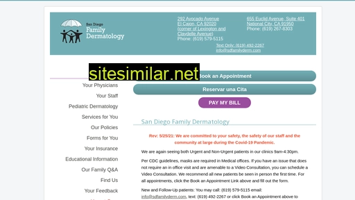 sdfamilyderm.com alternative sites