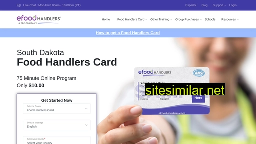 Sdfoodhandlers similar sites