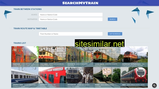 Searchmytrain similar sites