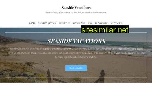 Seaside-vacations similar sites